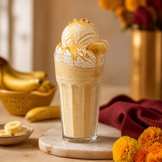 Banana Shake with Ice Cream